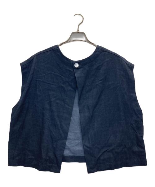 BEARDSLEY（ビアズリー）BEARDSLEY (ビアズリー) インディゴショートベスト インディゴ サイズ:FREEの古着・服飾アイテム