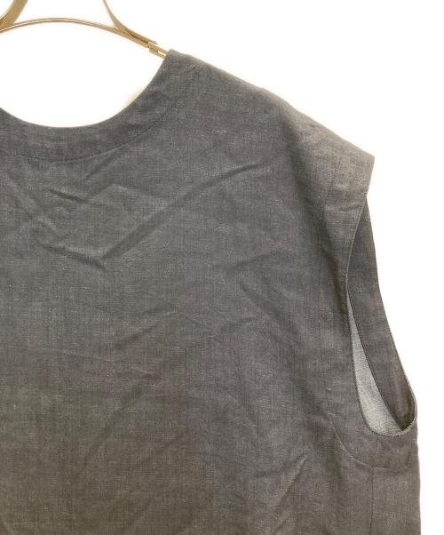 BEARDSLEY（ビアズリー）BEARDSLEY (ビアズリー) インディゴショートベスト インディゴ サイズ:FREEの古着・服飾アイテム