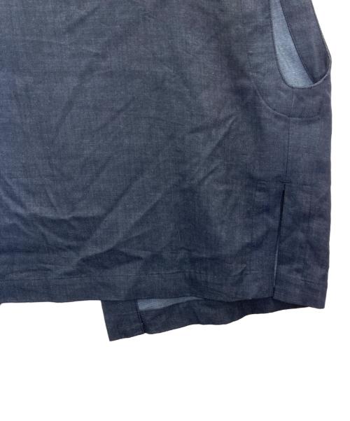 BEARDSLEY（ビアズリー）BEARDSLEY (ビアズリー) インディゴショートベスト インディゴ サイズ:FREEの古着・服飾アイテム