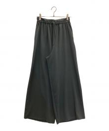 BEARDSLEY（ビアズリー）の古着「ストレッチジョーゼットパンツ」｜グリーン