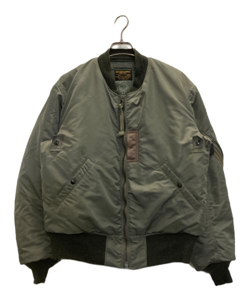 BUZZ RICKSON'S（バズリクソンズ）Buzz Rickson's (バズリクソンズ) TYPE MA-1 “LION UNIFORM INC.” オリーブ サイズ:Ⅼの古着・服飾アイテム