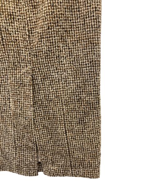 HER LIP TO（ハーリップトゥ）HER LIP TO (ハーリップトゥ) Hemingway Check Tweed Long Skirt ブラウン サイズ:Ⅿの古着・服飾アイテム