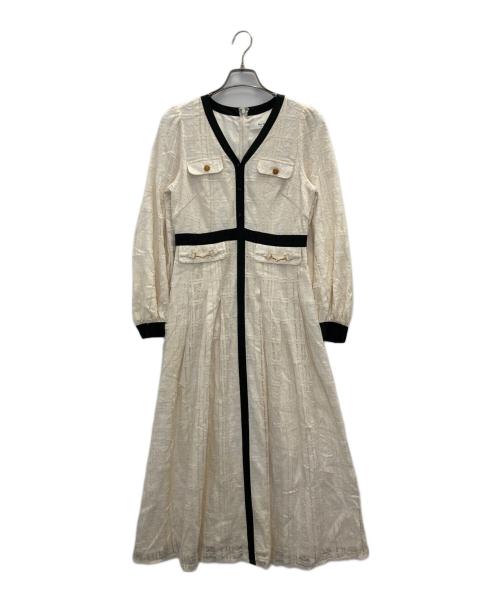 HER LIP TO（ハーリップトゥ）Her lip to (ハーリップトゥ) Nottingham Lace Long Dress ホワイト サイズ:Ｍの古着・服飾アイテム