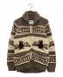 KANATA（カナタ）の古着「cowichan knit jacket（カウチンニットジャケット）」｜ブラウン