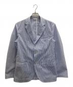 LACOSTEラコステ）の古着「シアサッカーテーラードジャケット」｜ブルー