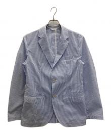 LACOSTE（ラコステ）の古着「シアサッカーテーラードジャケット」｜ブルー