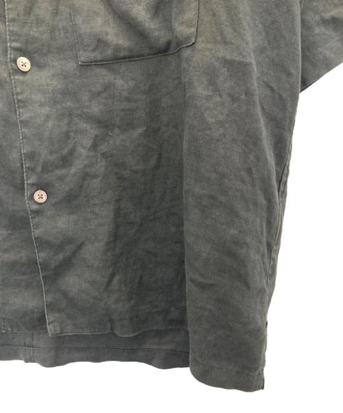 STILL BY HAND（スティルバイハンド）STILL BY HAND (スティルバイハンド) オープンカラー リネンシャツ ブラック サイズ:SIZE 48の古着・服飾アイテム