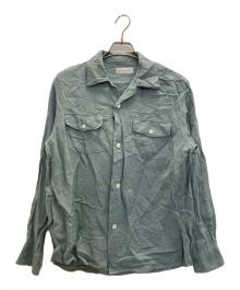 ENCOMING（インカミング）の古着「Open Collar Shirt」｜ブルー