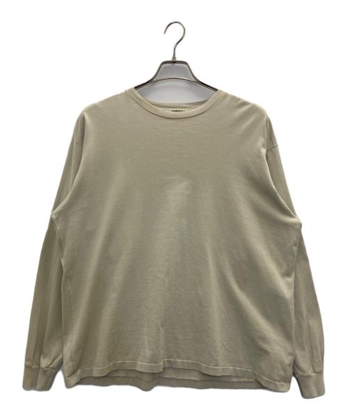 AURALEE（オーラリー）AURALEE (オーラリー) LUSTER PLAITING L/S TEE ベージュ サイズ:4の古着・服飾アイテム