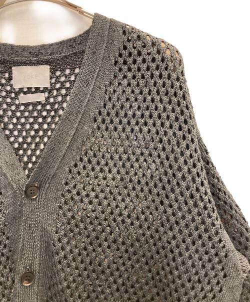 YOKE（ヨーク）YOKE (ヨーク) MESHED KNIT CARDIGAN（メッシュドニットカーディガン） ブラック サイズ:3の古着・服飾アイテム