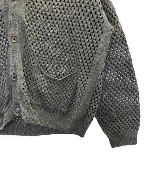 YOKE（ヨーク）YOKE (ヨーク) MESHED KNIT CARDIGAN（メッシュドニットカーディガン） ブラック サイズ:3の古着・服飾アイテム