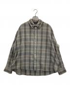 OPENING actオープニングアクト）の古着「7DAYS AUTUMN CHECK RELAX FIT SHIRT」｜グレー