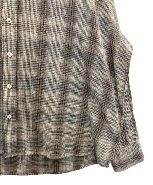 OPENING act（オープニングアクト）OPENING ACT (オープニングアクト) 7DAYS AUTUMN CHECK RELAX FIT SHIRT グレー サイズ:Sの古着・服飾アイテム