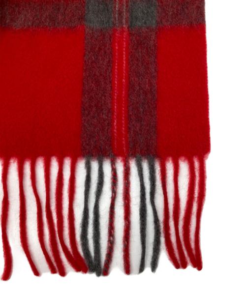 自由区（ジユウク）自由区 (ジユウク) cashmere scarf レッドの古着・服飾アイテム