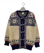 DALE OF NORWAYダーレ オブ ノルウェイ）の古着「90s ノルディックカーディガン」｜ネイビー