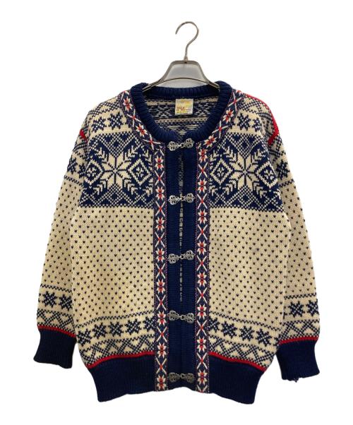 DALE OF NORWAY（ダーレ オブ ノルウェイ）DALE OF NORWAY (ダーレ オブ ノルウェイ) 90s ノルディックカーディガン ネイビー サイズ:XSの古着・服飾アイテム