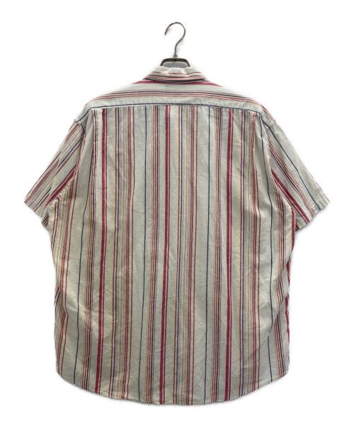 CHAPS RALPH LAUREN（チャップス ラルフローレン）CHAPS RALPH LAUREN (チャップス ラルフローレン) 80s cotton stripe s/s shirts ベージュ サイズ:3Lの古着・服飾アイテム