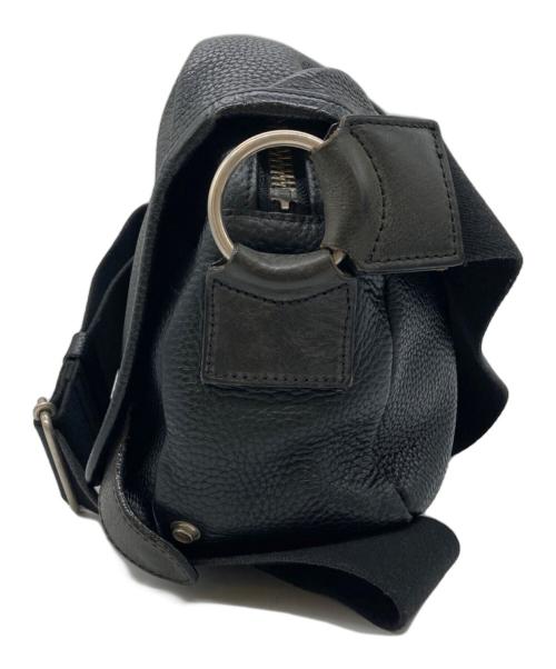 A,coba.lt by A.D.M.J（エーディーエムジェー）A,coba.lt by A.D.M.J (エーディーエムジェー) レザーショルダーバッグ ブラックの古着・服飾アイテム