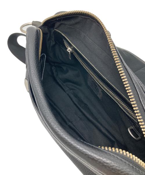 A,coba.lt by A.D.M.J（エーディーエムジェー）A,coba.lt by A.D.M.J (エーディーエムジェー) レザーショルダーバッグ ブラックの古着・服飾アイテム