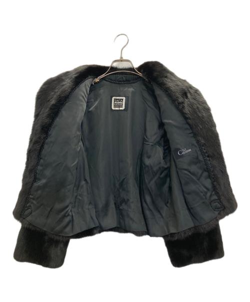 SAGA MINK（サガミンク）SAGA MINK (サガミンク) ミンクファージャケット ブラック サイズ:Ⅿの古着・服飾アイテム