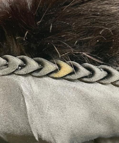 SAGA MINK（サガミンク）SAGA MINK (サガミンク) ミンクファージャケット ブラック サイズ:Ⅿの古着・服飾アイテム