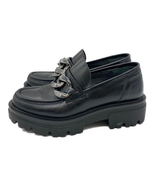 CALZADOS BONTRE（ボントレ）CALZADOS BONTRE (ボントレ) 厚底ローファー ブラック サイズ:22.5㎝の古着・服飾アイテム