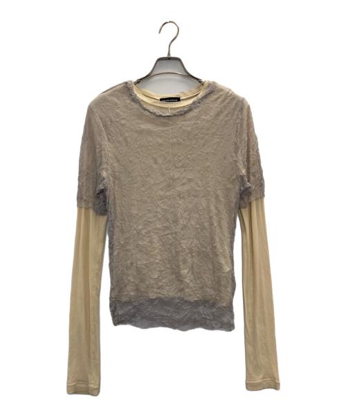 MAISON SPECIAL（メゾンスペシャル）MAISON SPECIAL (メゾンスペシャル) Washer Layered Tops ベージュ サイズ:FREEの古着・服飾アイテム