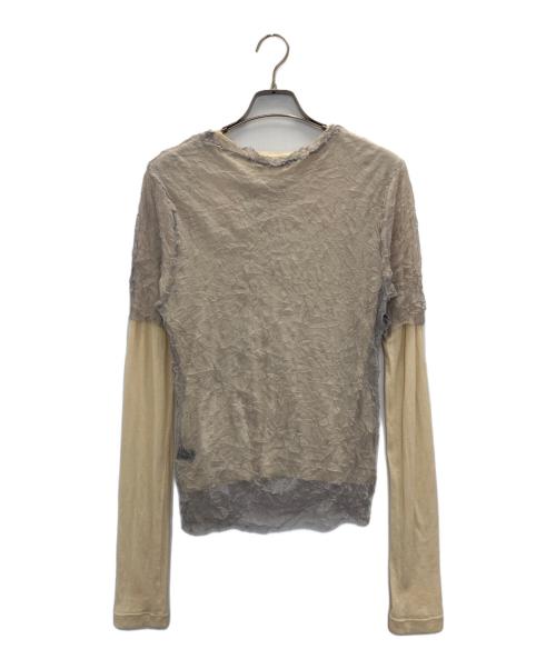 MAISON SPECIAL（メゾンスペシャル）MAISON SPECIAL (メゾンスペシャル) Washer Layered Tops ベージュ サイズ:FREEの古着・服飾アイテム