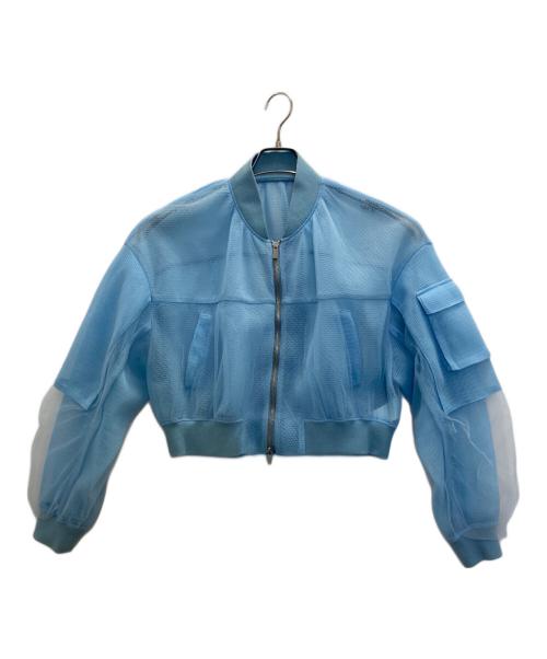 MAISON SPECIAL（メゾンスペシャル）MAISON SPECIAL (メゾンスペシャル) Tulle Layered Blouson スカイブルー サイズ:FREEの古着・服飾アイテム