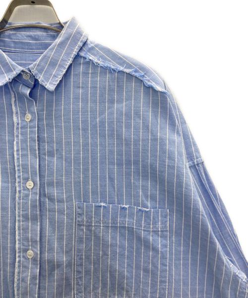 MAISON SPECIAL（メゾンスペシャル）MAISON SPECIAL (メゾンスペシャル) Distressed Shirt ブルー サイズ:FREEの古着・服飾アイテム
