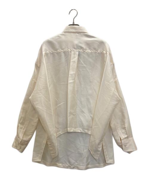 GIANFRANCO FERRE（ジャンフランコフェレ）GIANFRANCO FERRE (ジャンフランコフェレ) シルクスキッパーシャツ ホワイト サイズ:表記なしの古着・服飾アイテム