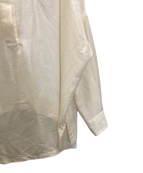 GIANFRANCO FERRE（ジャンフランコフェレ）GIANFRANCO FERRE (ジャンフランコフェレ) シルクスキッパーシャツ ホワイト サイズ:表記なしの古着・服飾アイテム