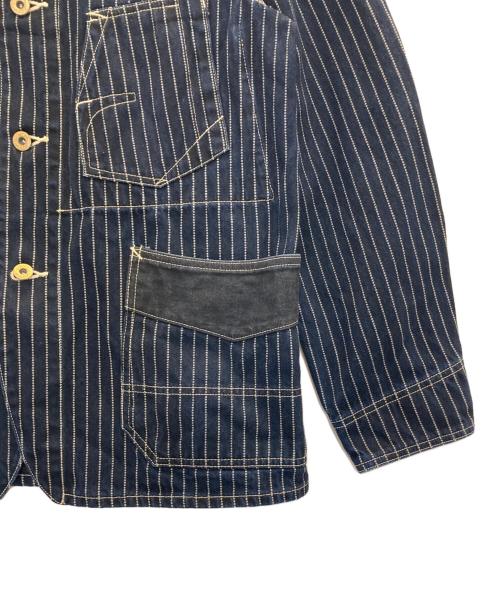 EIGHT G（エイトジー）EIGHT G (エイトジー) 13oz WABASH STRIPE WORK COAT インディゴ サイズ:SIZE38の古着・服飾アイテム