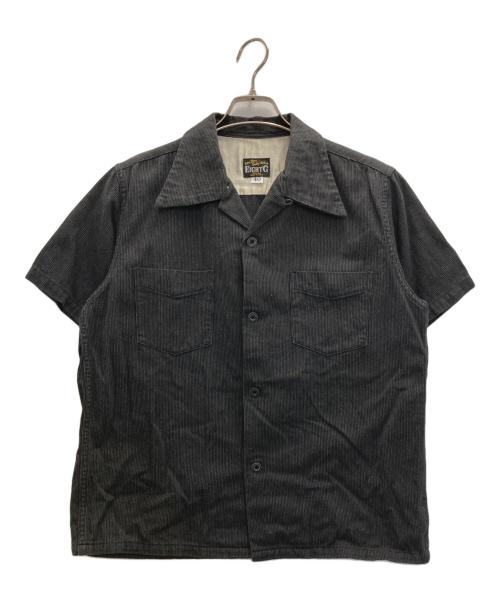 EIGHT G（エイトジー）EIGHT G (エイトジー) Ｓ/Ｓワークシャツ ブラック サイズ:40の古着・服飾アイテム