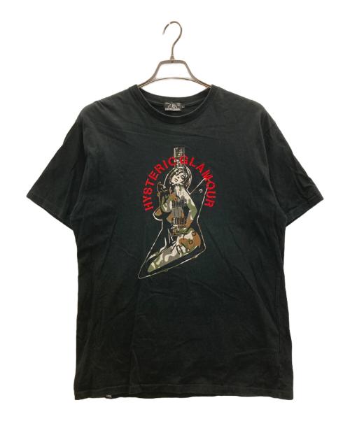Hysteric Glamour（ヒステリックグラマー）Hysteric Glamour (ヒステリックグラマー) ヒスガールギター刺繍Tee ブラック サイズ:Ｌの古着・服飾アイテム