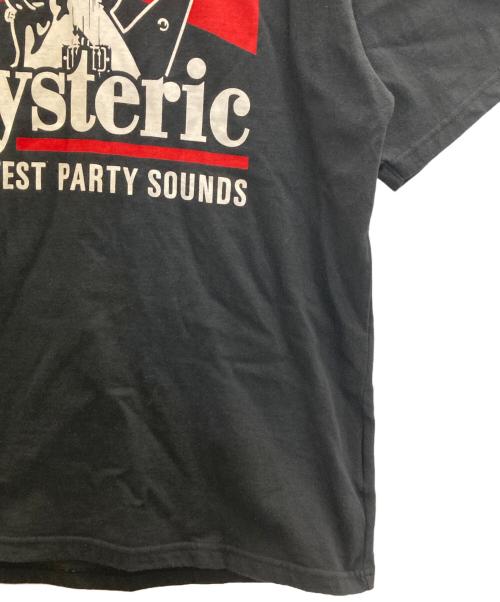 Hysteric Glamour（ヒステリックグラマー）Hysteric Glamour (ヒステリックグラマー) GREATEST PARTY SOUNDS Tシャツ ブラック サイズ:Ⅼの古着・服飾アイテム