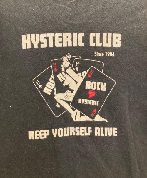 Hysteric Glamour（ヒステリックグラマー）Hysteric Glamour (ヒステリックグラマー) ポケットTシャツ ブラック サイズ:XLの古着・服飾アイテム