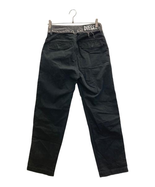 DIESEL（ディーゼル）DIESEL (ディーゼル) 切替パンツ ブラック サイズ:26の古着・服飾アイテム