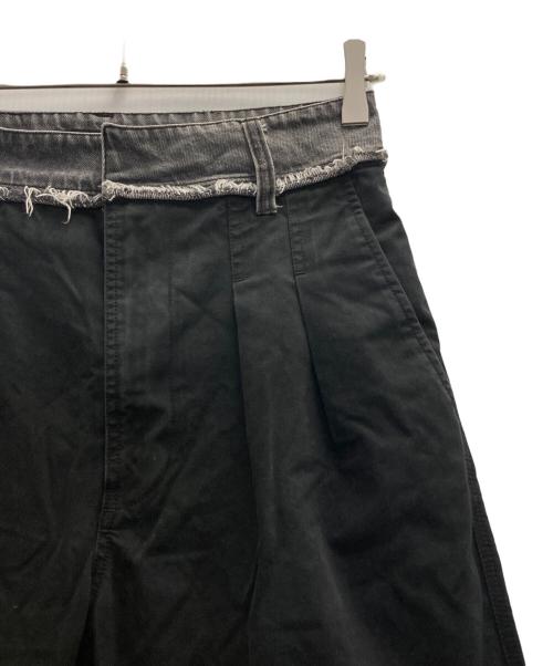 DIESEL（ディーゼル）DIESEL (ディーゼル) 切替パンツ ブラック サイズ:26の古着・服飾アイテム