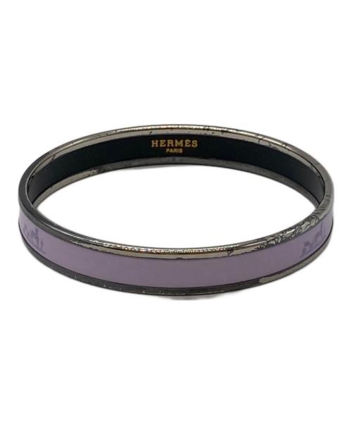 HERMES（エルメス）HERMES (エルメス) エマイユ PM ピンク×シルバーの古着・服飾アイテム