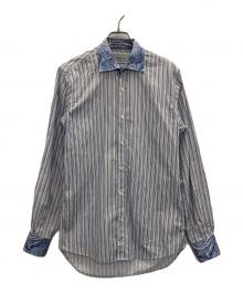 ETRO（エトロ）の古着「ストライプシャツ」｜ブルー
