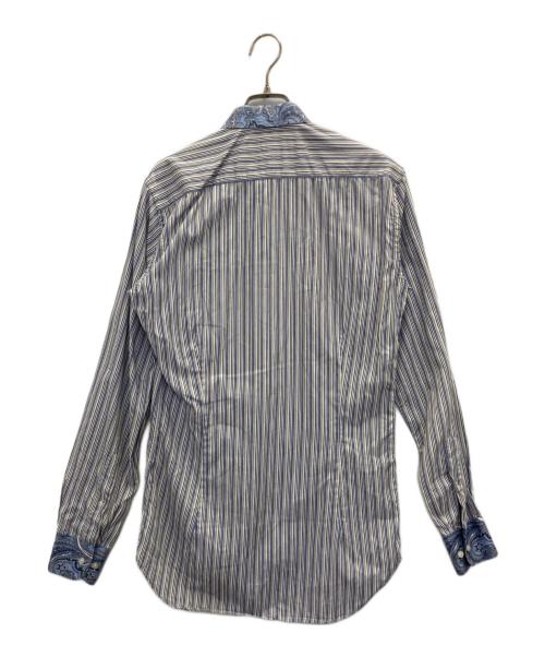 ETRO（エトロ）ETRO (エトロ) ストライプシャツ ブルー サイズ:SIZE 39の古着・服飾アイテム