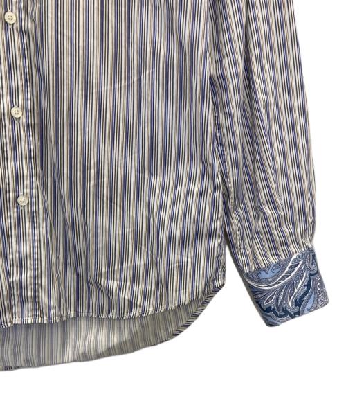 ETRO（エトロ）ETRO (エトロ) ストライプシャツ ブルー サイズ:SIZE 39の古着・服飾アイテム