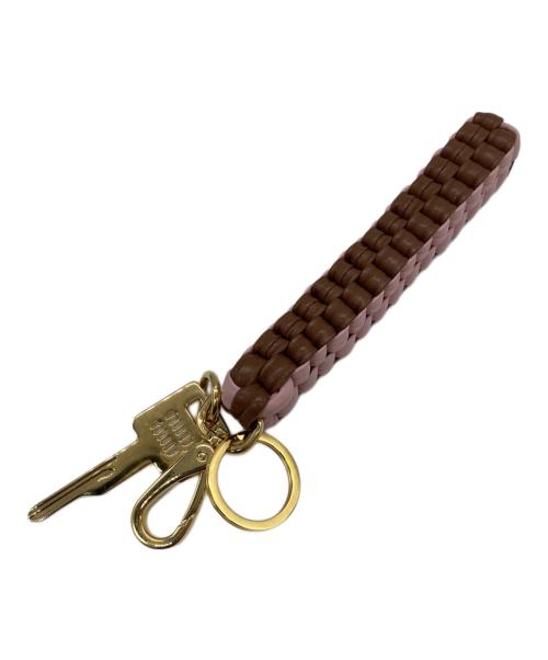 MIU MIU（ミュウミュウ）MIU MIU (ミュウミュウ) ブレイドコードキーホルダー ピンク サイズ:FREEの古着・服飾アイテム