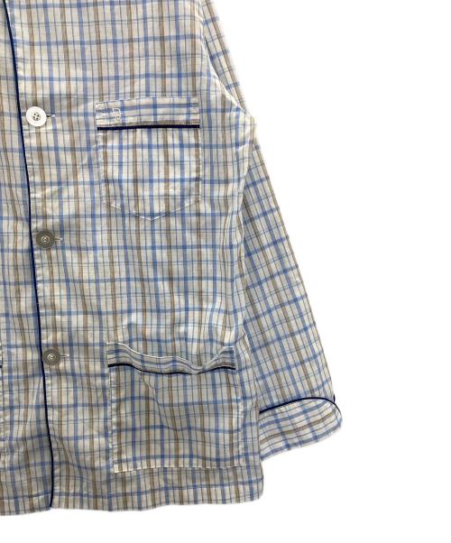 Christian Dior（クリスチャン ディオール）Christian Dior (クリスチャン ディオール) パジャマシャツ ブルー サイズ:Ⅿの古着・服飾アイテム