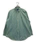 RALPH LAURENラルフローレン）の古着「ボタンダウンシャツ」｜グリーン