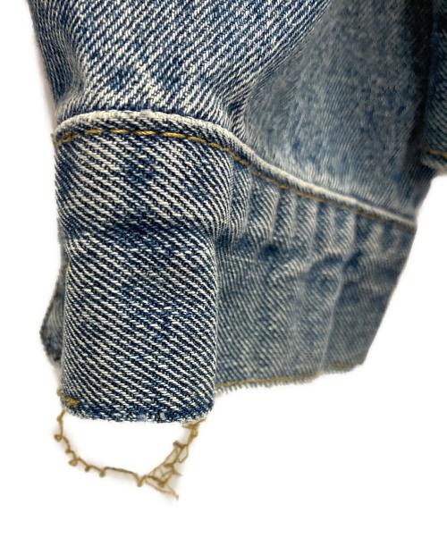 EKCOOKIES（イーケークッキーズ）EKCOOKIES (イーケークッキーズ) ノーカラーカットオフデニムジャケット インディゴ サイズ:Ｍの古着・服飾アイテム