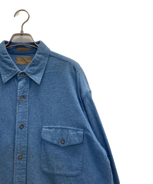 ST JOHN'S BAY（セントジョンズベイ）ST JOHN'S BAY (セントジョンズベイ) シャモアクロスシャツ ブルー サイズ:Ｌの古着・服飾アイテム