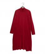 MM6 Maison Margielaエムエムシックスメゾンマルジェラ）の古着「バックスリットニットワンピース」｜レッド