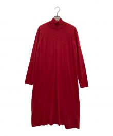 MM6 Maison Margiela（エムエムシックスメゾンマルジェラ）の古着「バックスリットニットワンピース」｜レッド